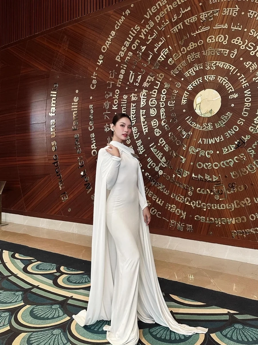 Huỳnh Nguyễn Mai Phương Hoa hậu Việt Nam là một trong những người đẹp nổi bật trong cuộc thi 
