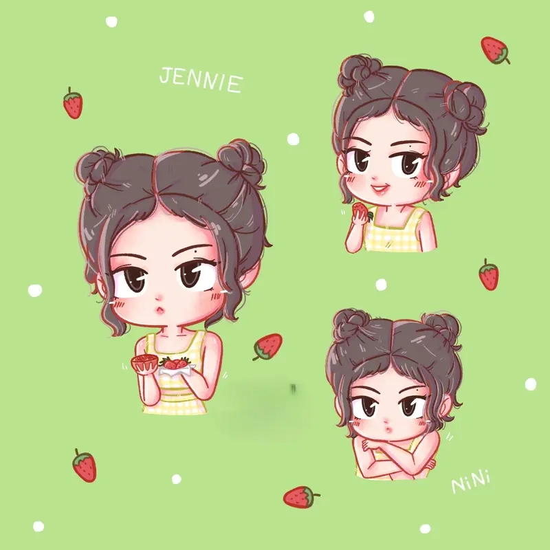 Hướng dẫn vẽ jennie chibi đơn giản cho người mới bắt đầu