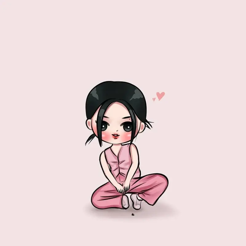 Thử tài với blackpink jennie chibi drawing cực đơn giản
