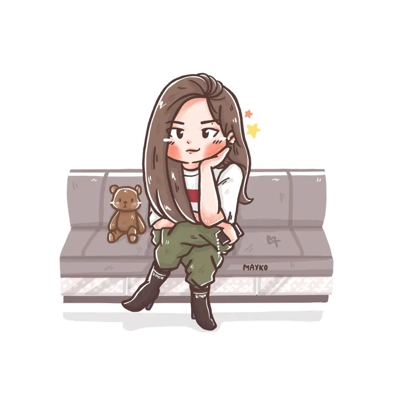 Cùng khám phá nét dễ thương của jennie black pink chibi