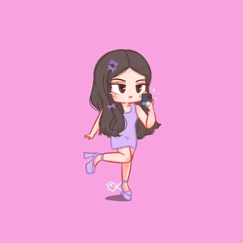 Mê tít với những bức jennie chibi drawing cực chill