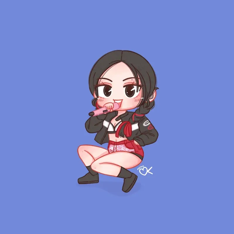 Tổng hợp hình jennie blackpink chibi siêu đáng yêu