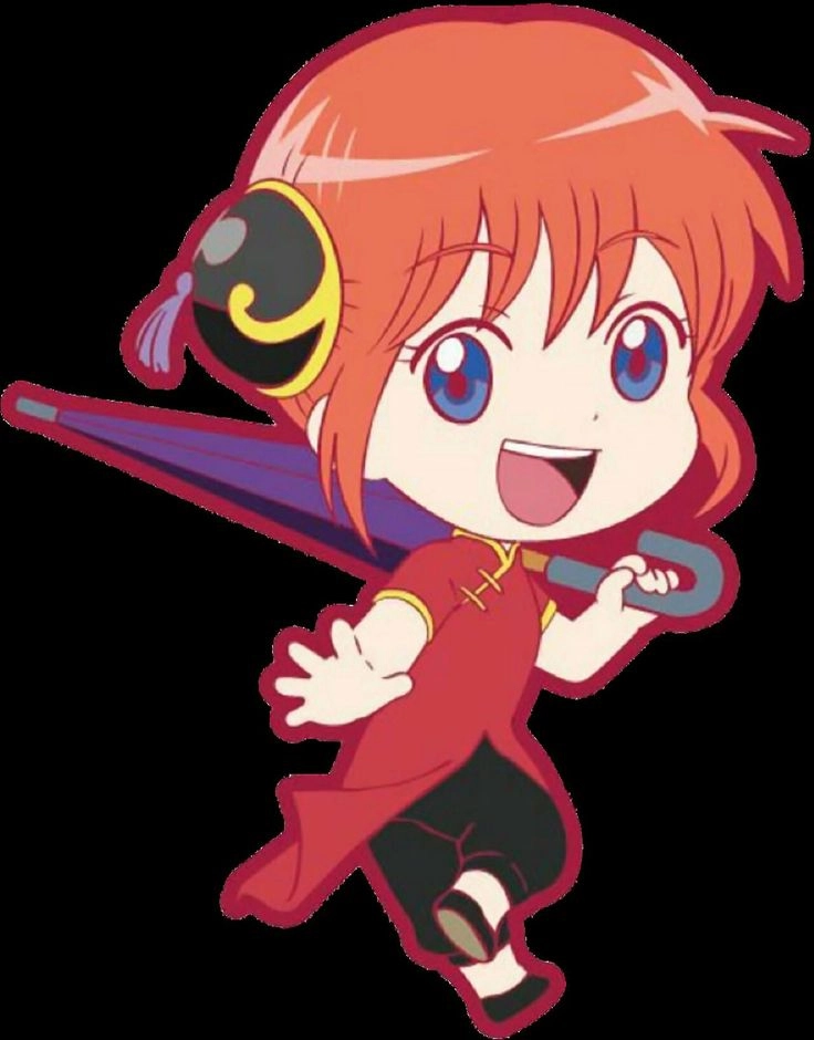 Kagura chibi thể hiện vẻ dễ thương với phong cách đáng yêu