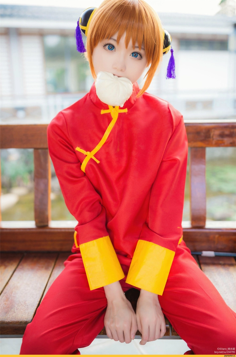 Kagura cosplay Gintama tạo điểm nhấn với bộ trang phục đặc trưng