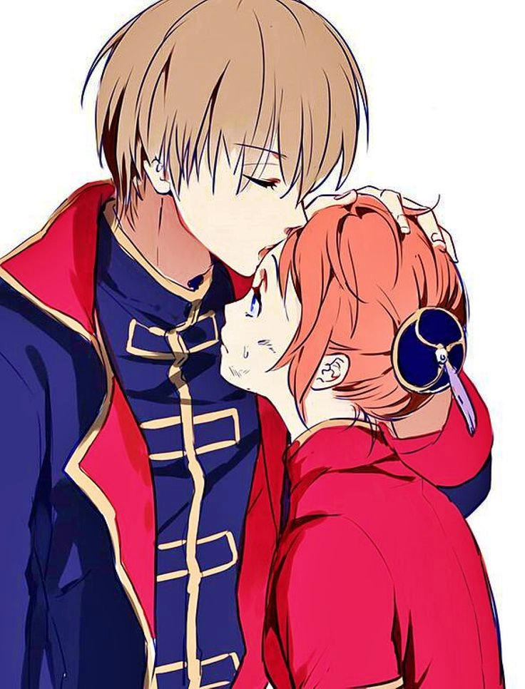 Gintama Kagura x Okita, một cặp đôi độc đáo mà fan yêu thích