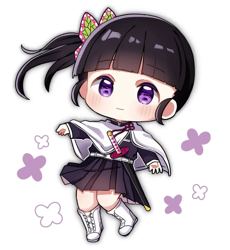 Hé lộ demon slayer chibi official art kanao cực hiếm