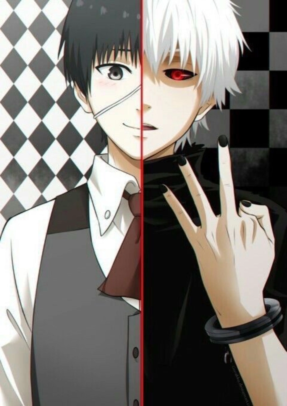 Ken Kaneki art luôn khiến fan rung động bởi nét bi thương