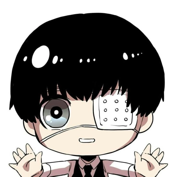 Ken Kaneki chibi đáng yêu nhưng vẫn giữ nét u sầu