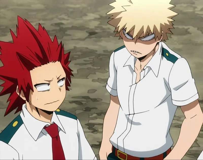 Kirishima x Bakugou cute tạo nên khoảnh khắc dễ thương