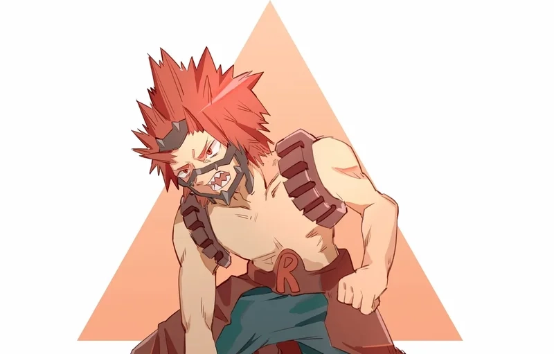 Kirishima Eijirou chibi được vẽ với nét dễ thương