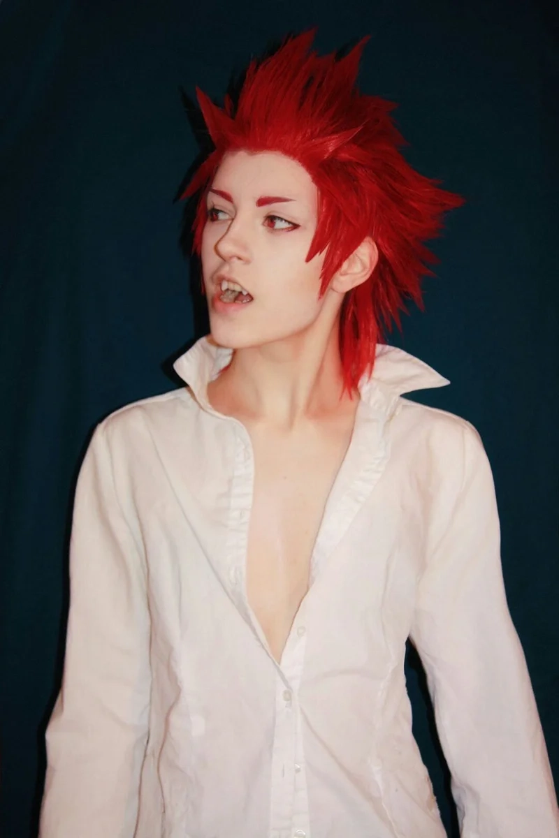 Kirishima Eijiro cosplay đậm chất Red Riot mạnh mẽ
