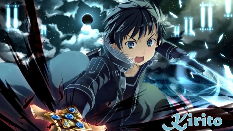 Kirito hair mang màu đen huyền bí đặc trưng