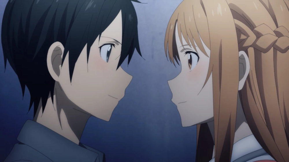 Kirito x Asuna kiss làm người xem thổn thức