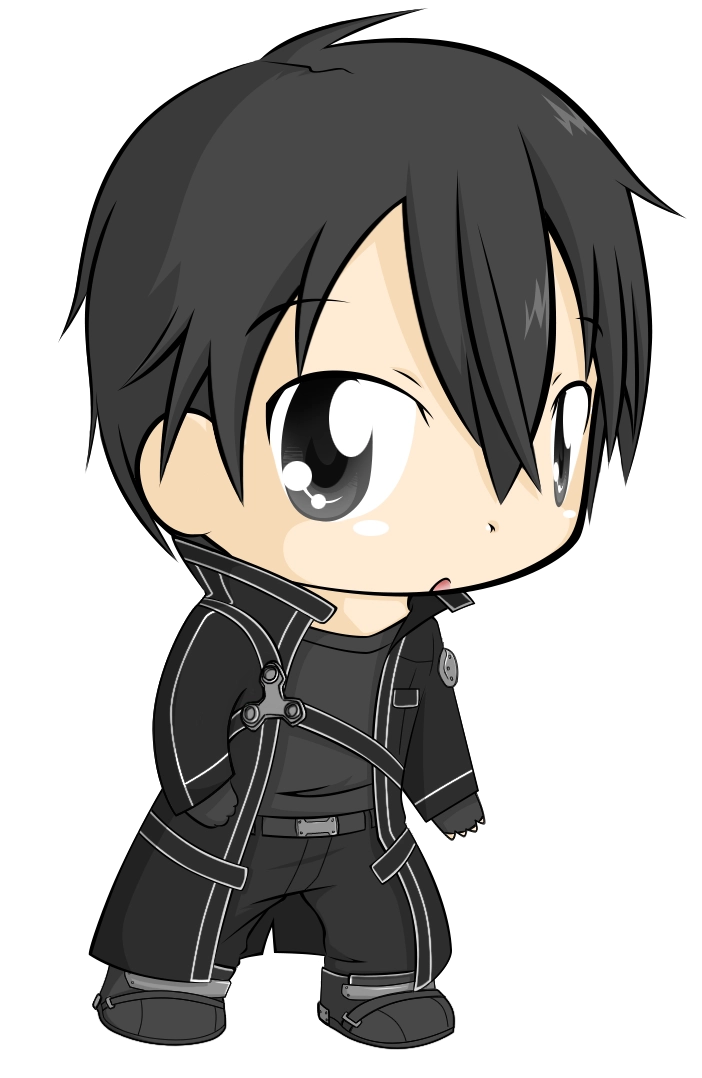 Hình ảnh Kirito chibi nhỏ mà có võ