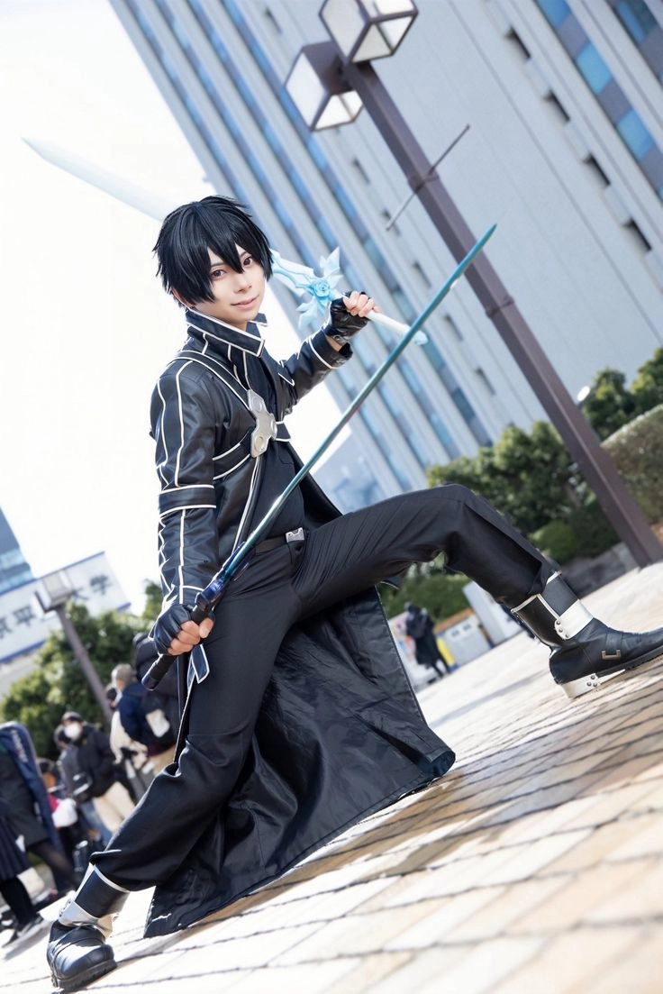 Sword Art Online Kirito cosplay cực ngầu