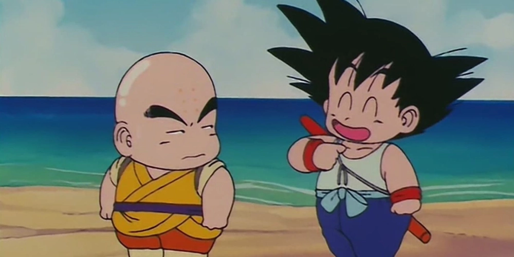 Krillin and Goku chiến đấu và cùng nhau bảo vệ Trái Đất