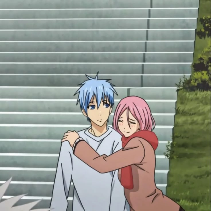 Kuroko x Momoi sự gắn bó từ thời tiểu học đến hiện tại