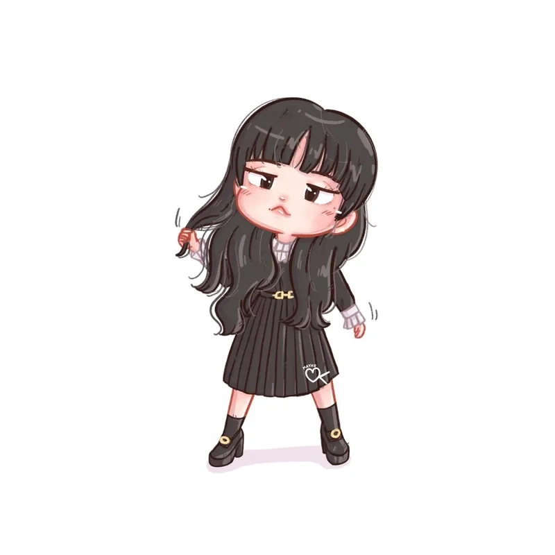 Học ngay cách vẽ lisa chibi đơn giản