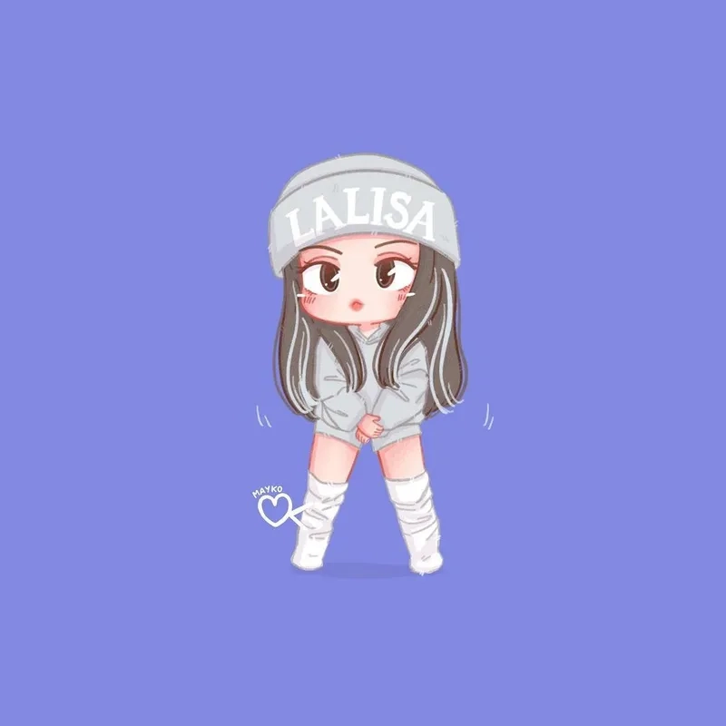 Cùng sáng tạo vẽ lisa chibi đơn giản siêu xinh