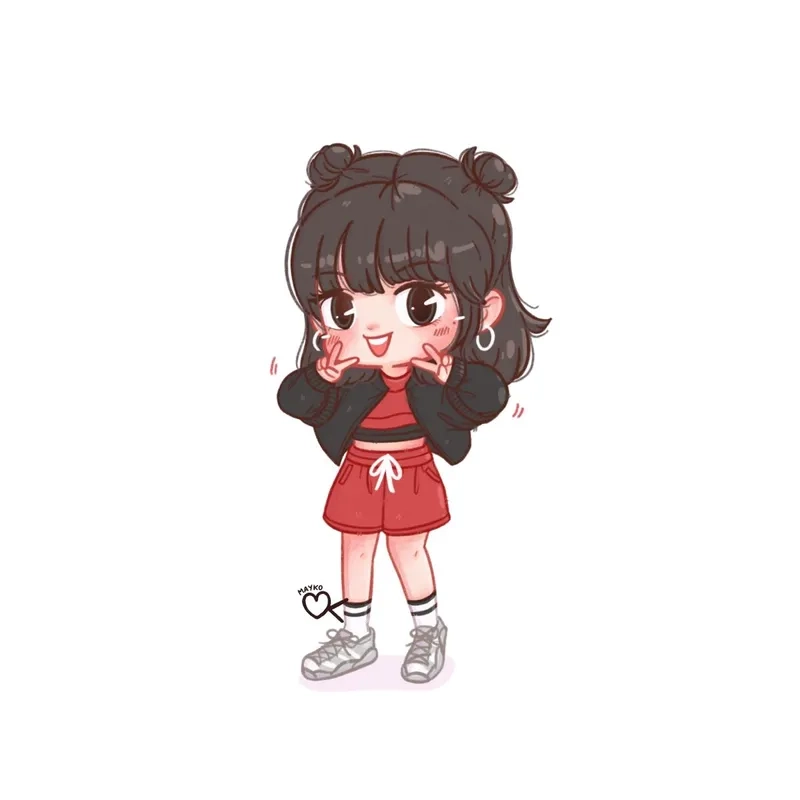 Bật mí bộ sưu tập blackpink lisa chibi siêu hot
