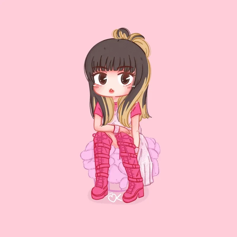 Fanart chibi lisa gây sốt mạng xã hội