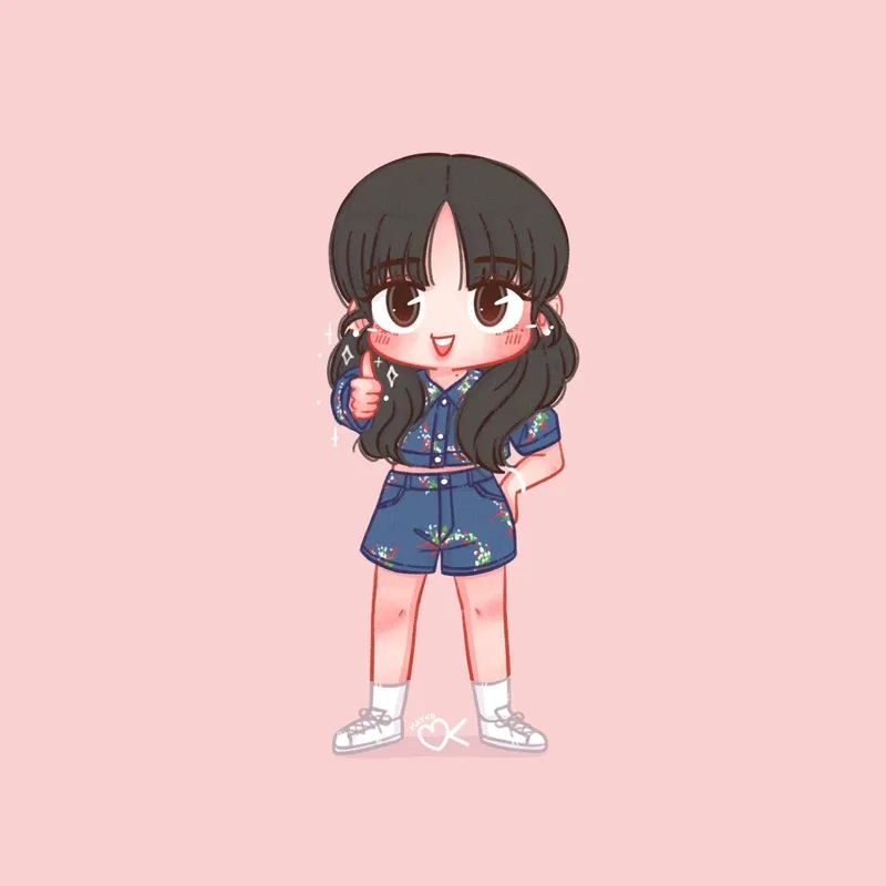 Tổng hợp hình lisa chibi đẹp theo phong cách anime
