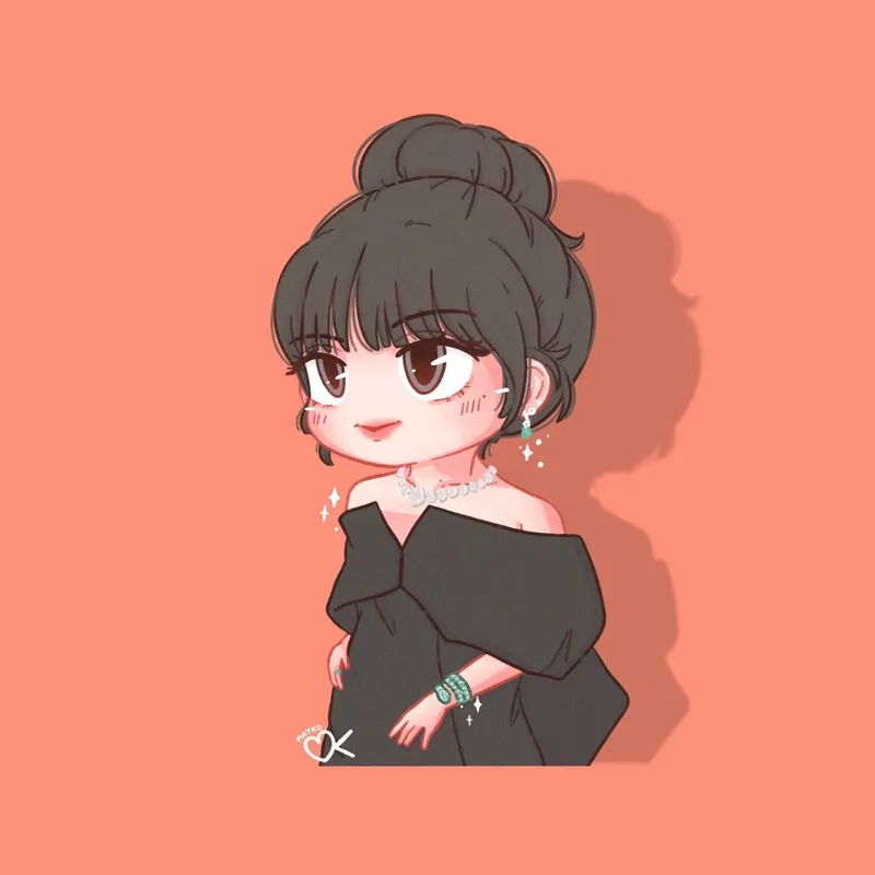 Học ngay cách vẽ lisa chibi đơn giản