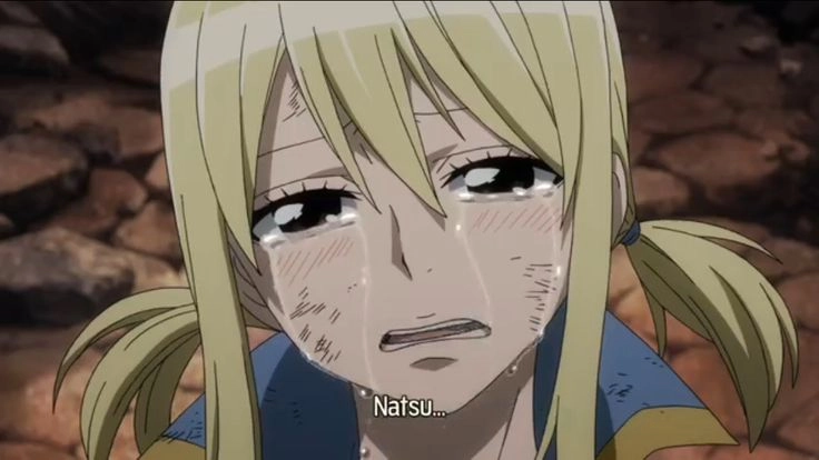 Lucy Heartfilia khóc khiến người xem không cầm được nước mắt