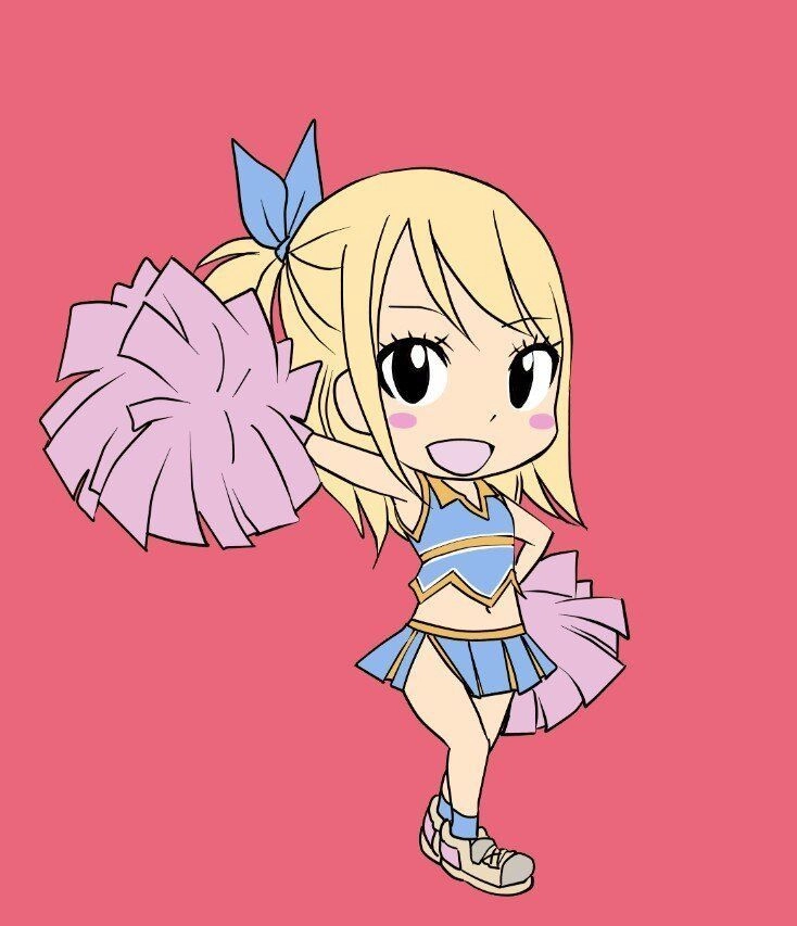 Lucy Heartfilia chibi xuất hiện với chiếc khóa tinh linh