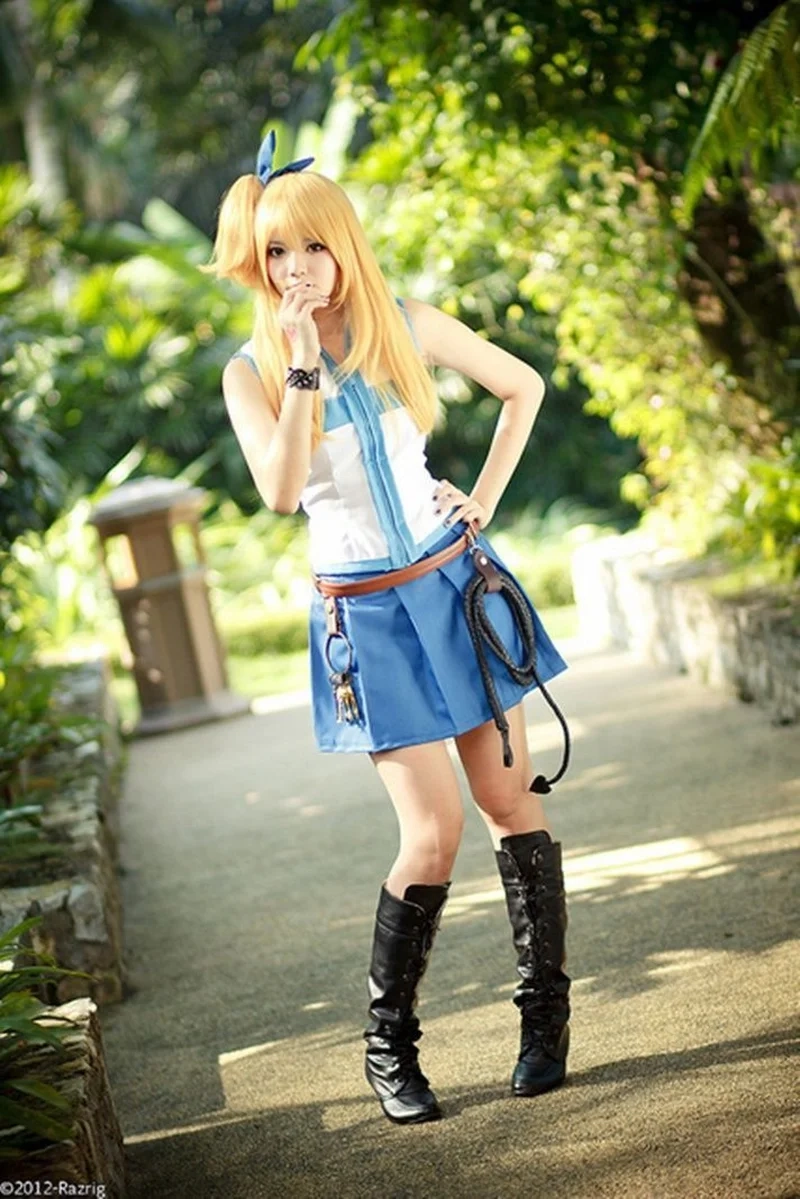Cosplay Lucy Heartfilia tái hiện hoàn hảo tinh linh pháp sư