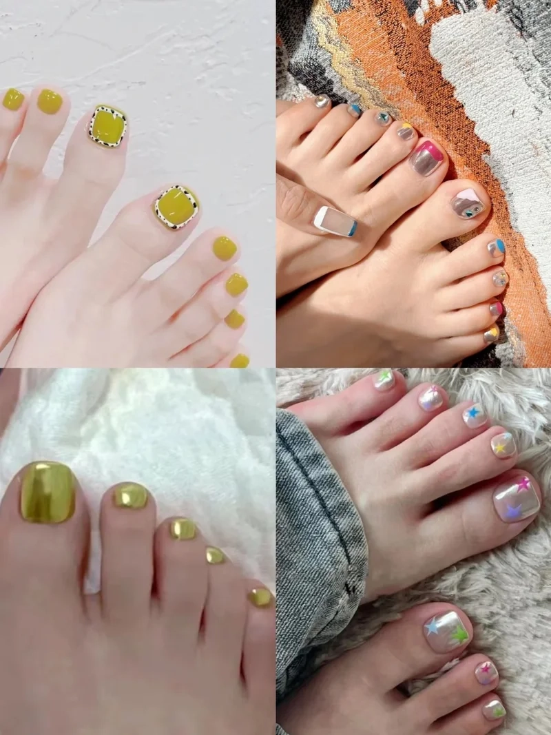 Tỏa sáng nhẹ nhàng cùng màu móng chân dành cho da ngăm