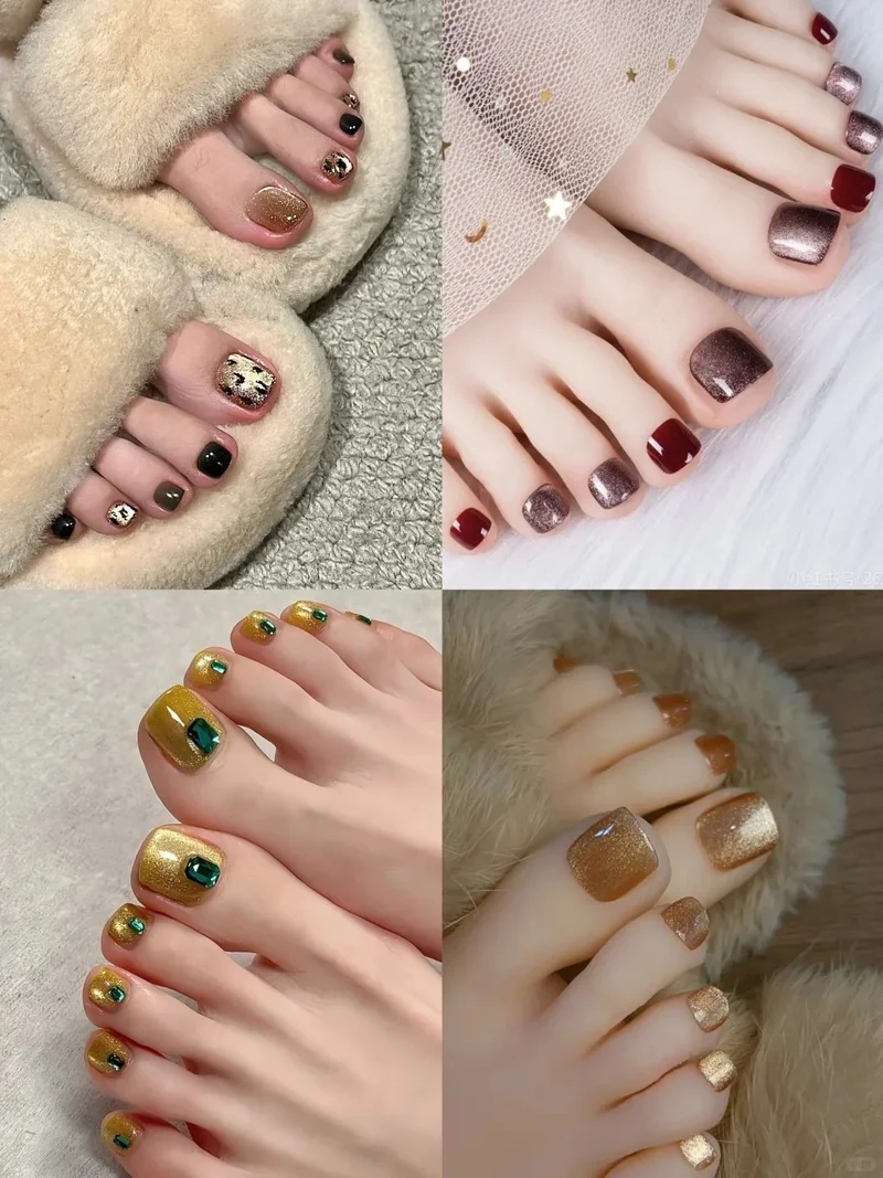Tổng hợp các kiểu mẫu móng chân đẹp cho da ngăm dễ làm tại nhà