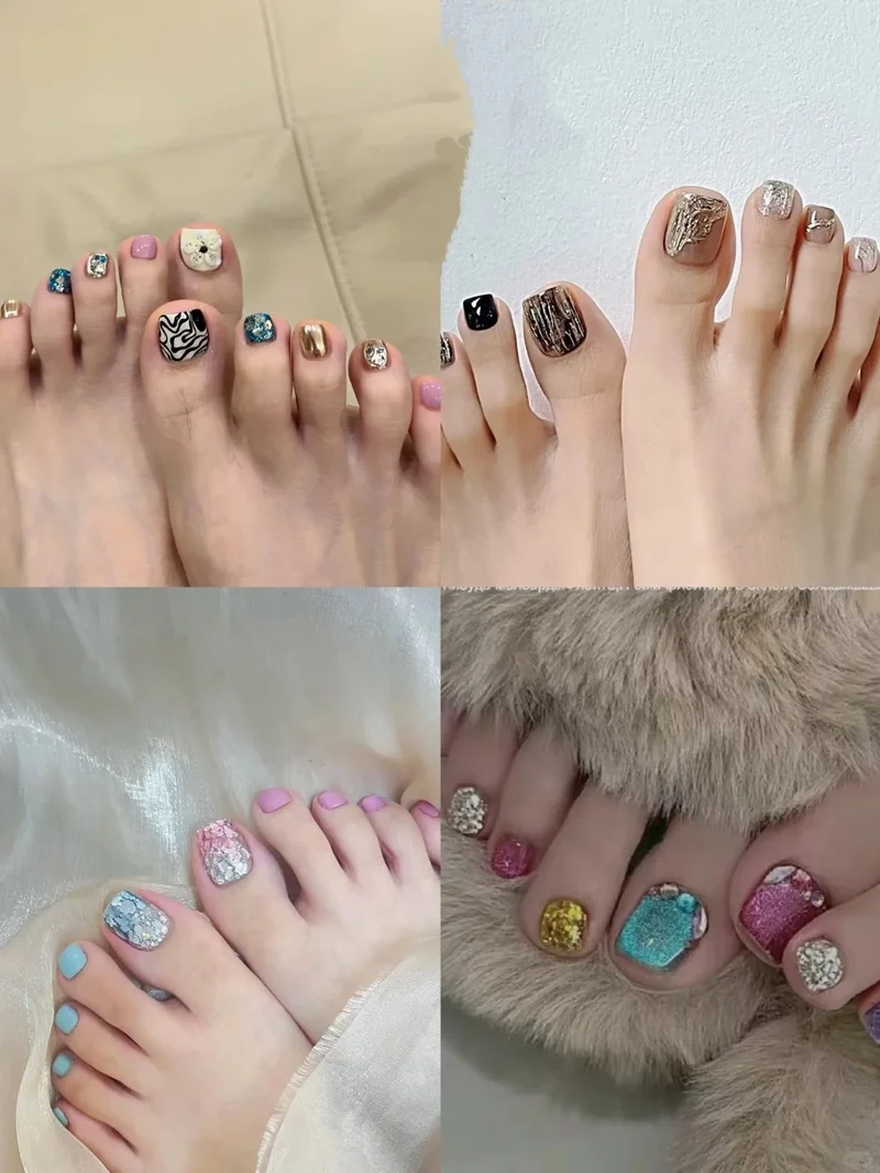 Gây thương nhớ với các kiểu nail chân đẹp cho da ngăm