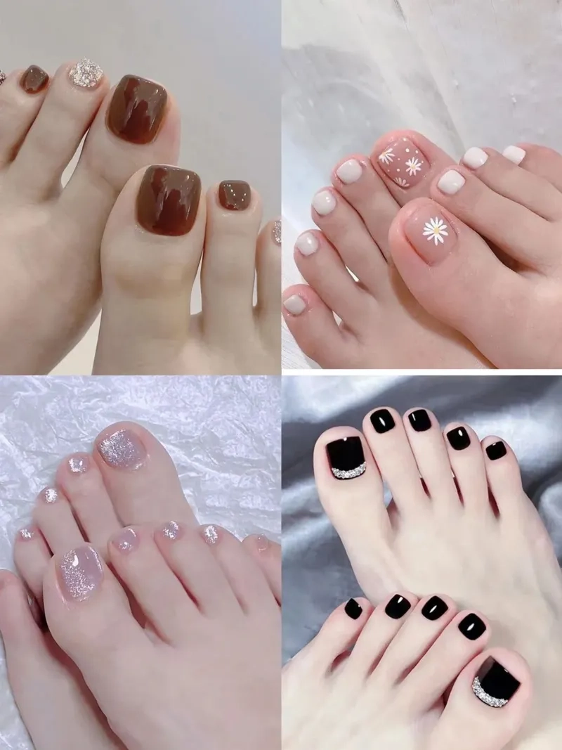 Những mẫu móng chân đẹp đơn giản cho bạn gái yêu thích sự nhẹ nhàng