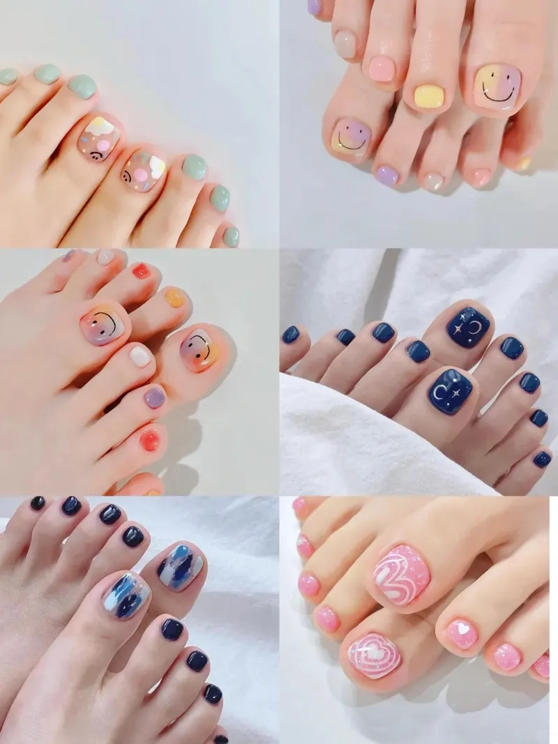 Đặc biệt hơn với màu sơn gel móng chân đẹp cực xinh
