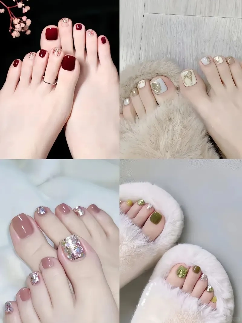 Lựa chọn các kiểu sơn móng chân đẹp cho đôi chân thêm phần xinh