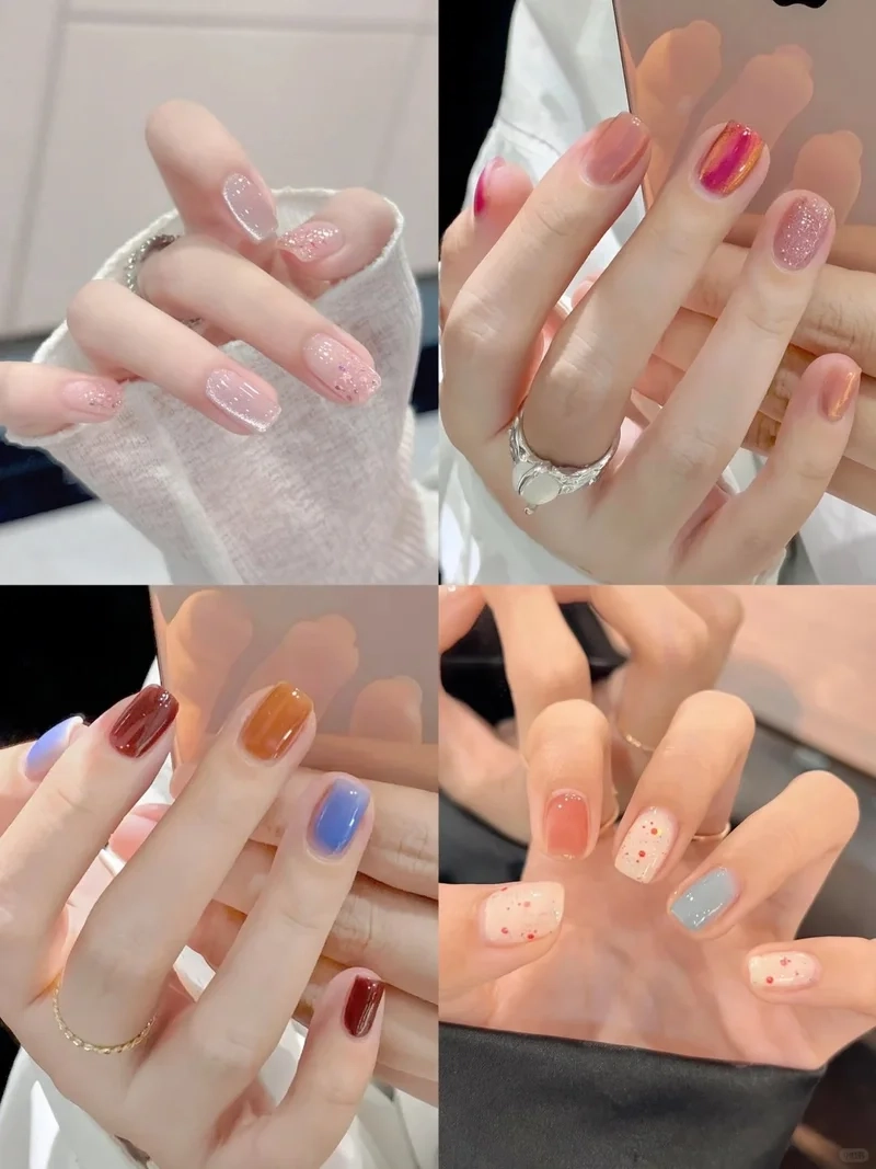 Biến hóa phong cách với mẫu móng ngắn đơn giản mà vẫn nổi bật