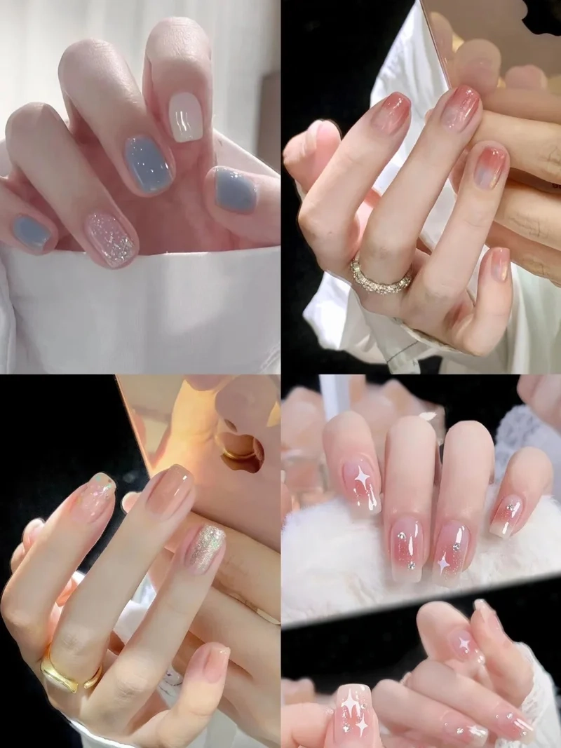 Đốn tim với mẫu nail cute cho móng ngắn dễ thương nhất