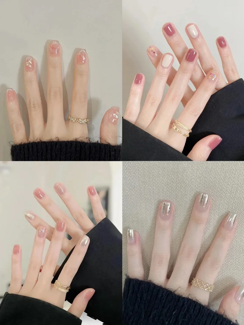 Siêu yêu với loạt mẫu nail móng ngắn cute dành cho nàng bánh bèo