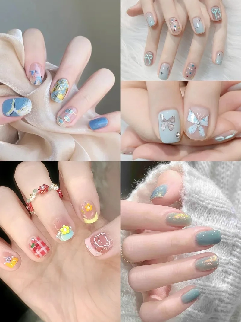 Bộ sưu tập nail móng tay ngắn dễ chăm sóc nhưng cực nổi bật