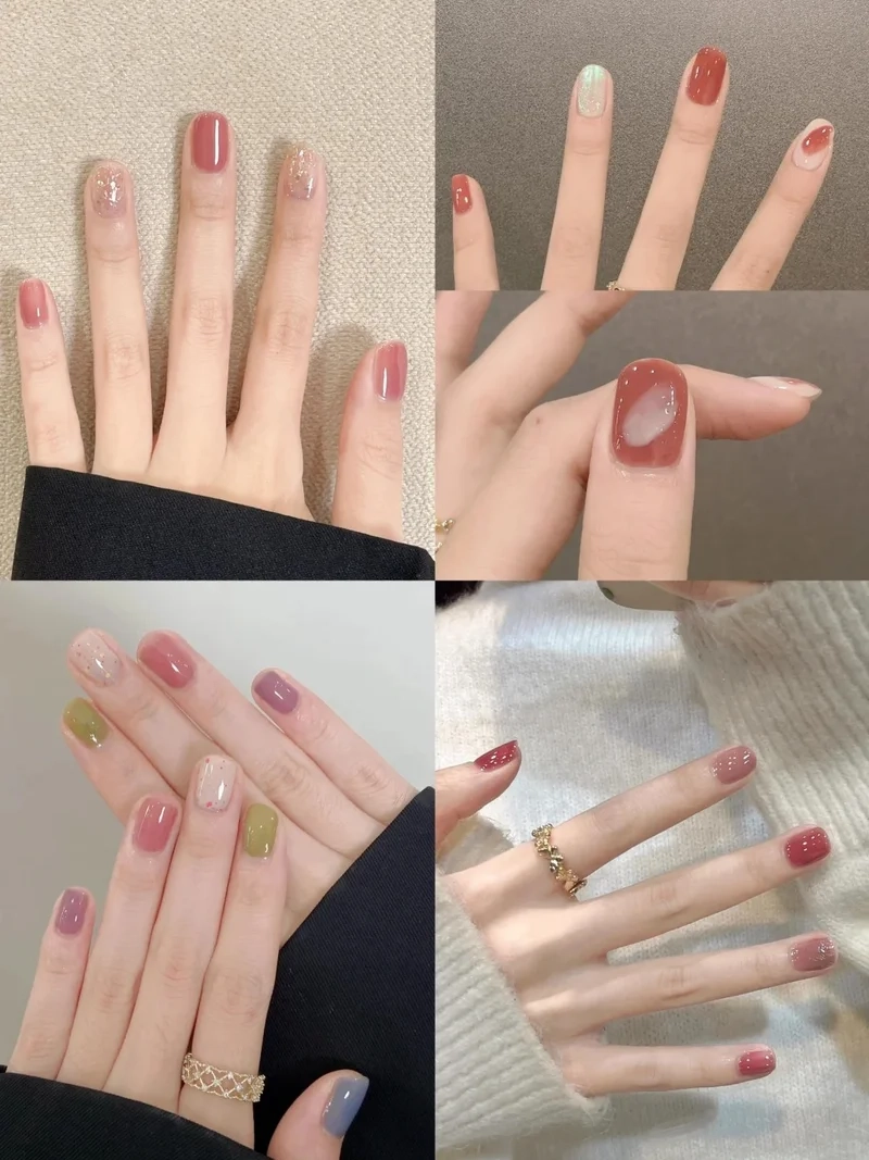 Biến tấu thời thượng cùng các mẫu nail móng ngắn phong cách Hàn