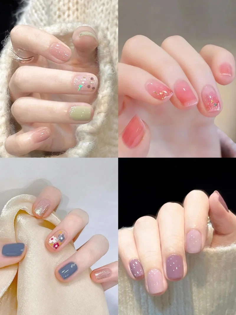 Đẹp dịu dàng cùng móng tay cô dâu ngắn cho ngày trọng đại