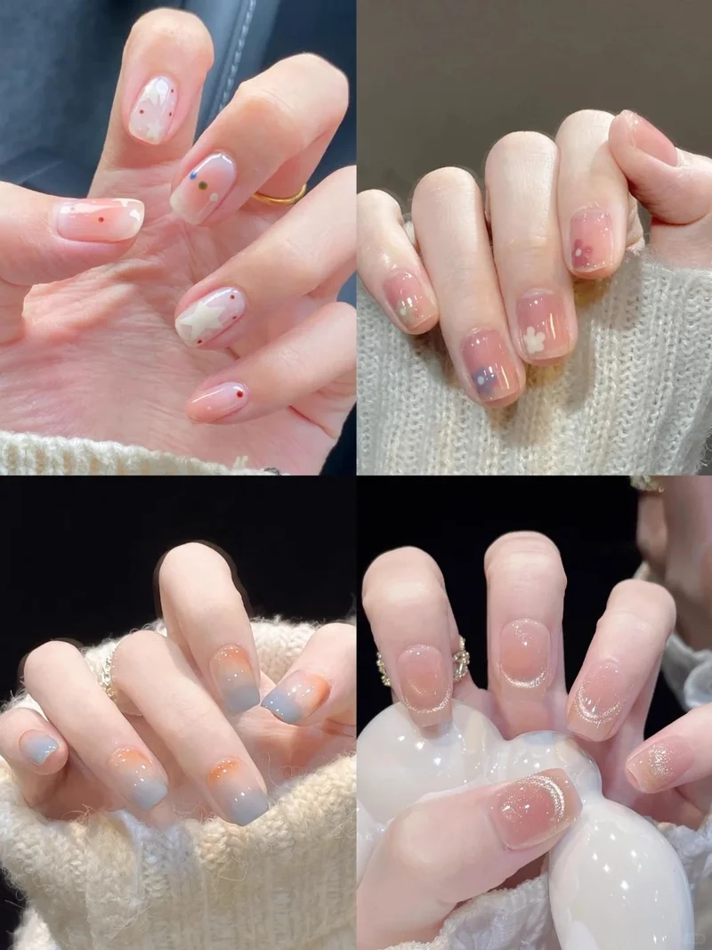Top trending mẫu nail dành cho móng tay ngắn nhẹ nhàng mà sang