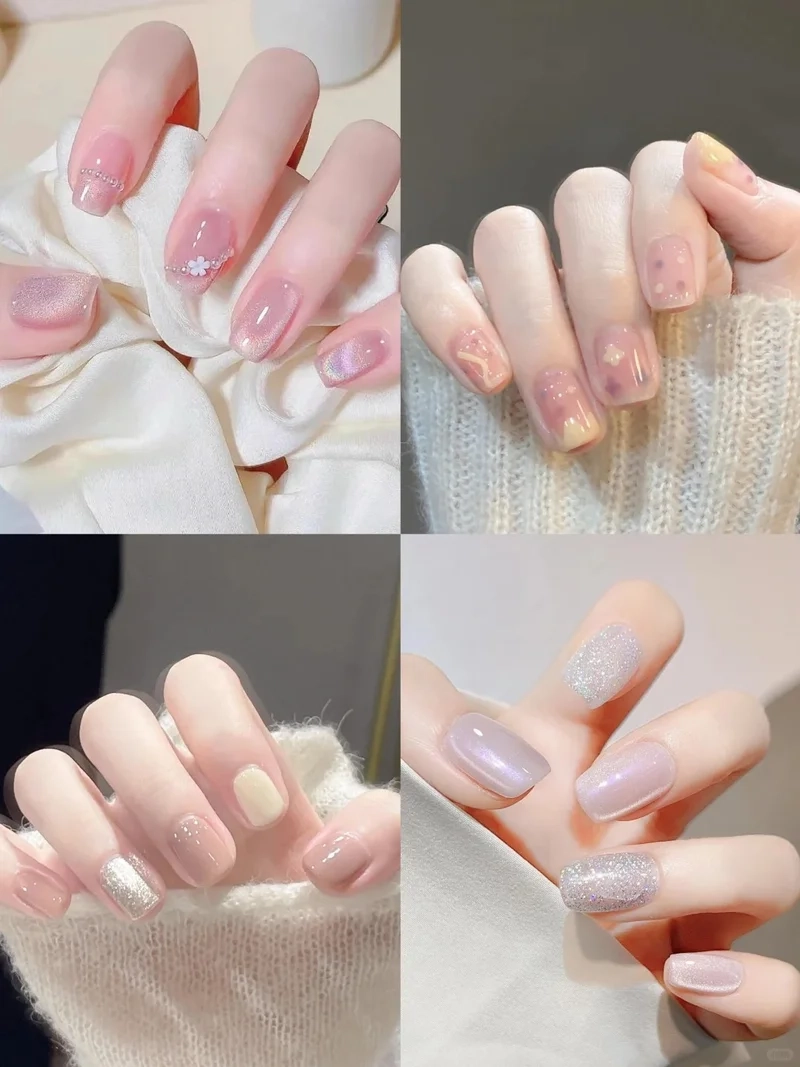 Ngọt ngào xinh xắn với mẫu nail dễ thương cho móng ngắn