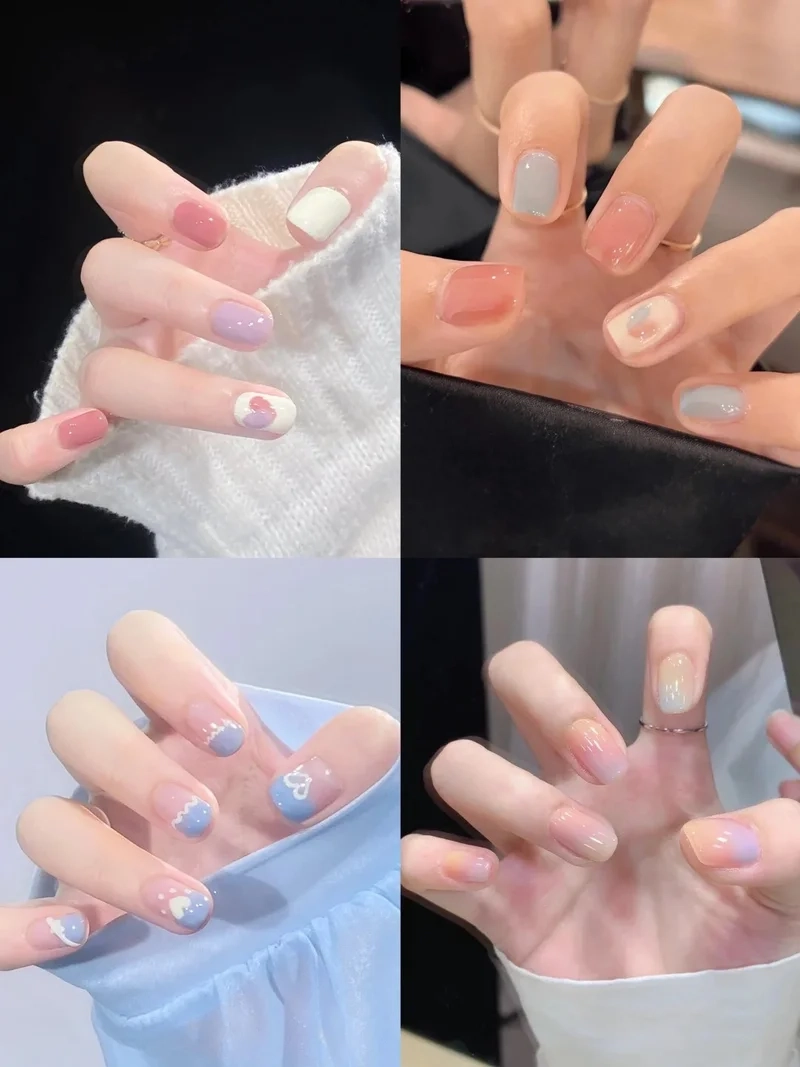 Mê ngay từ cái nhìn đầu với mẫu nail tay ngắn đẹp