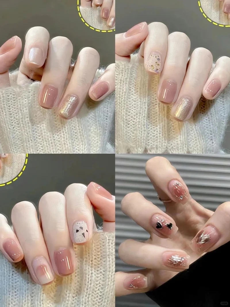 Chuẩn vibe xuân sang cùng nail móng ngắn tết