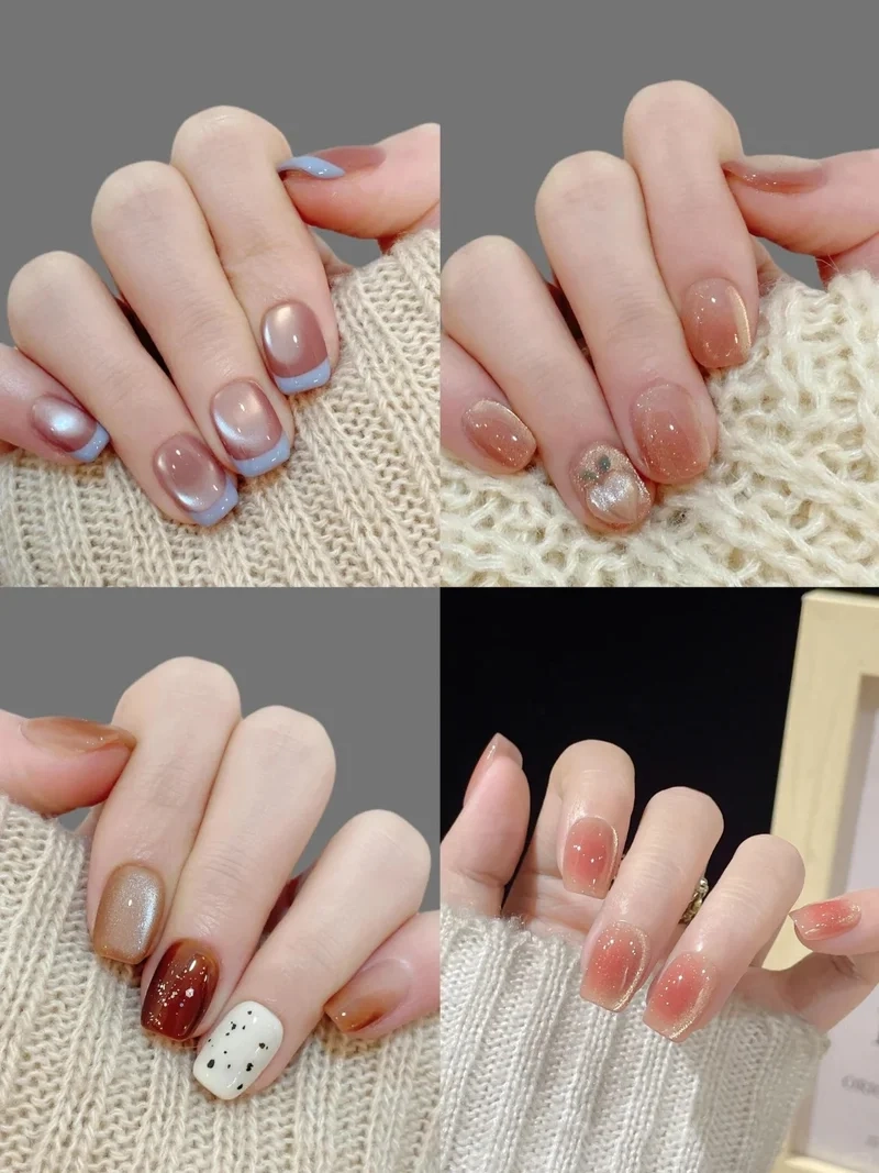 Cute overload với loạt nail móng ngắn xinh dễ thương