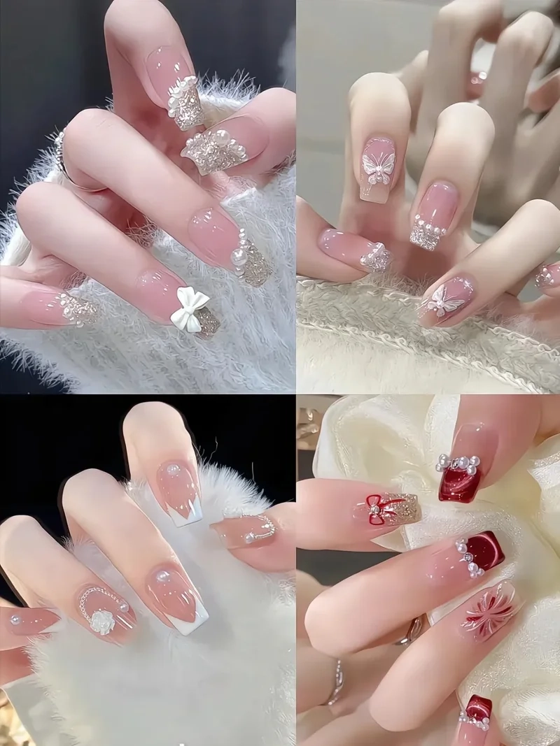 Gợi ý các các kiểu đính đá móng tay đơn giản dễ làm tại nhà