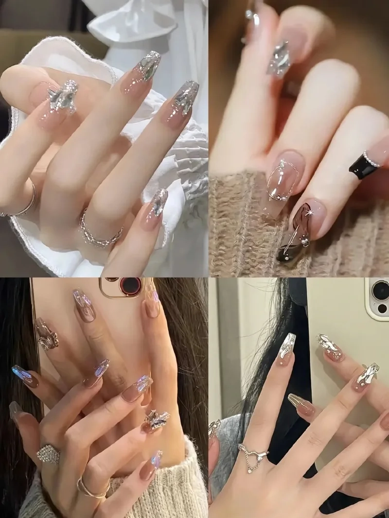 Những các mẫu gắn đá móng tay khiến bạn phải thử ngay