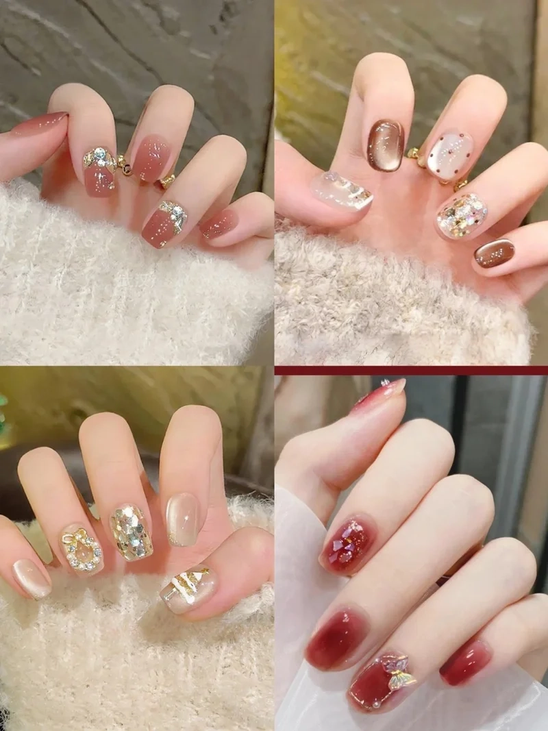 Gợi ý các mẫu móng tay đẹp đính đá chuẩn salon
